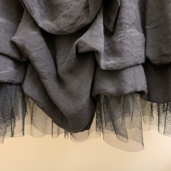 🎉HP🎉 A'reve Tiered Black Skirt With Tuelle - Picture 3 of 6